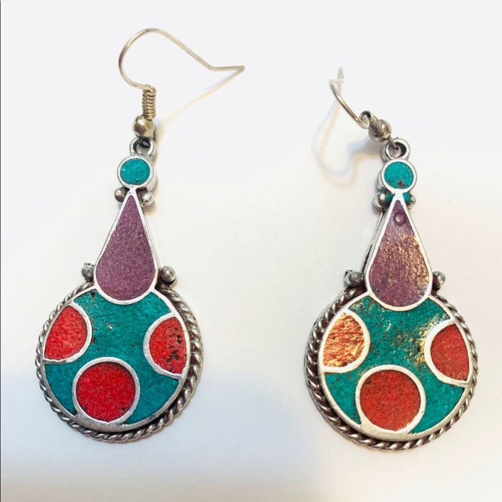 Handmade multicolor Earring - Picture 3 of 4